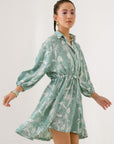 Peppermint Tie Shirt Dress
