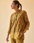 Green Mehendi Block Co-ord Set