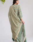 Green Pleated Kurta