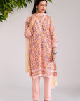 Peachy Lace Kurta