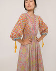 Paisley Shell Dress in Pink