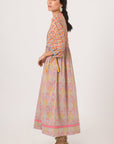 Paisley Shell Dress in Pink