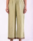 Green Wide Pants