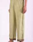 Green Wide Pants