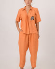 Orange Linen Pants