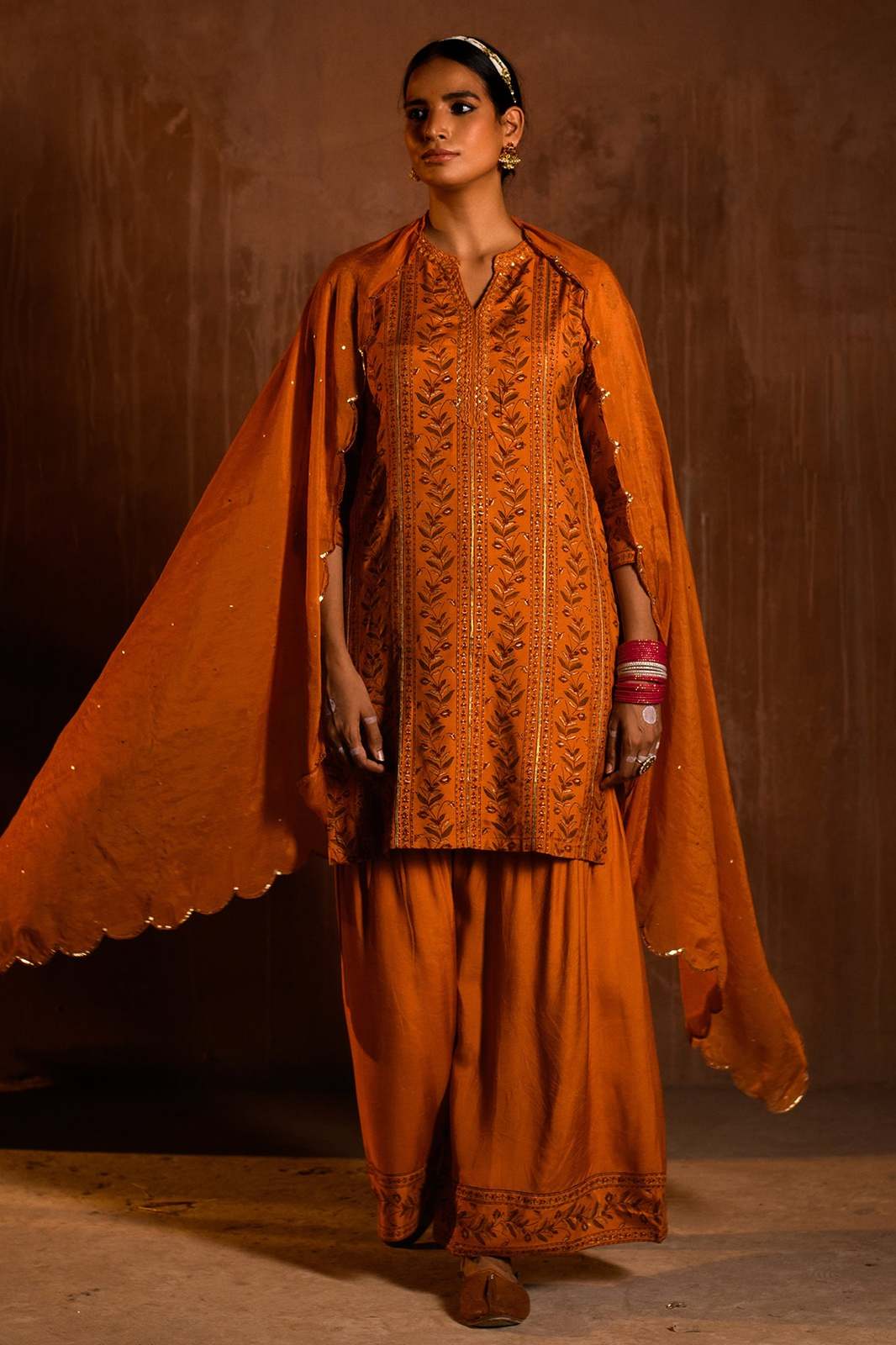 Vani Kurta in Orange
