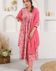 Pink Gulab Kurta