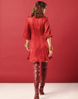 Red Sangria Short Dress