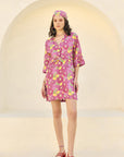 Floral Knot Short Dress