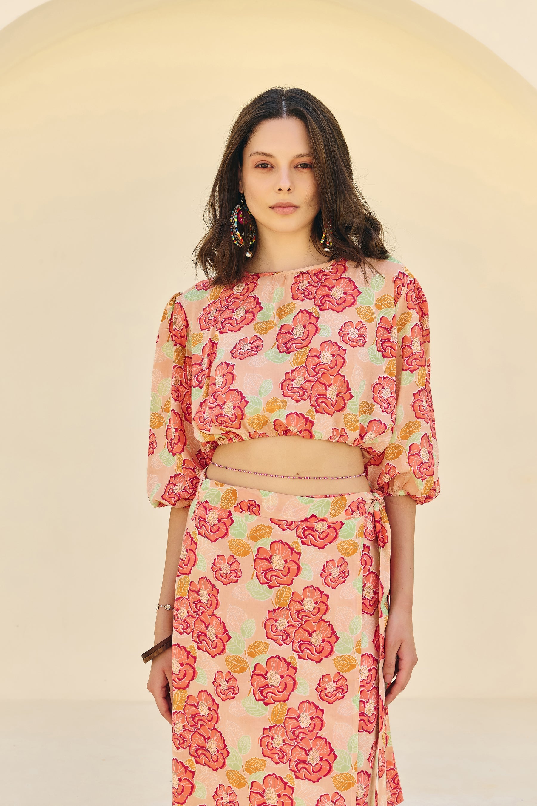 Floral Skirt Co-ord Set