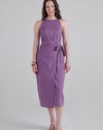 Amethyst Tie Midi Dress