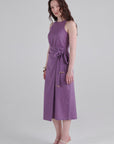 Amethyst Tie Midi Dress