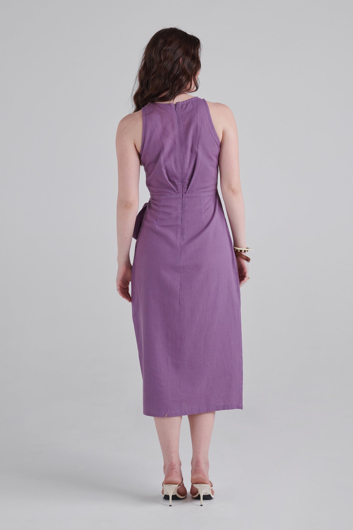 Amethyst Tie Midi Dress