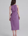 Amethyst Tie Midi Dress