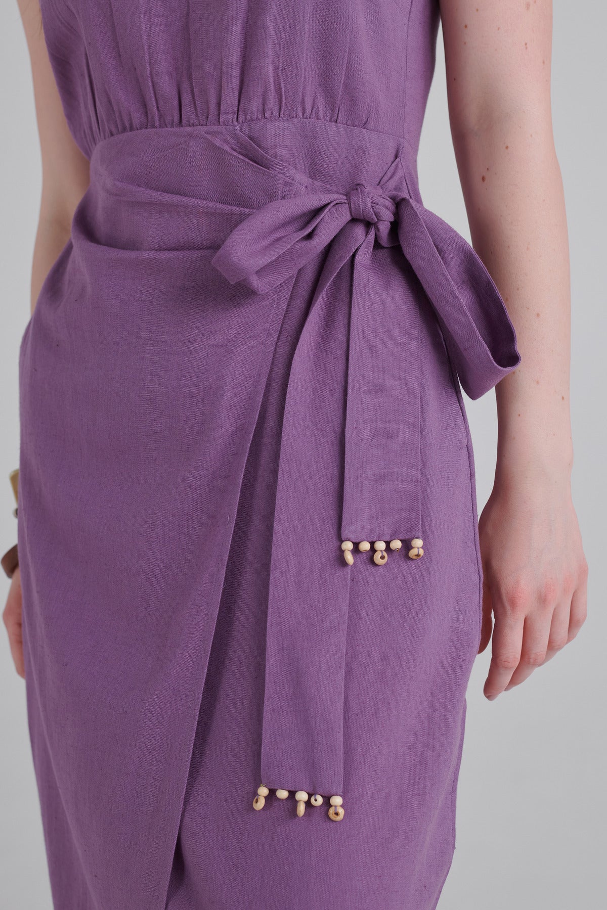 Amethyst Tie Midi Dress