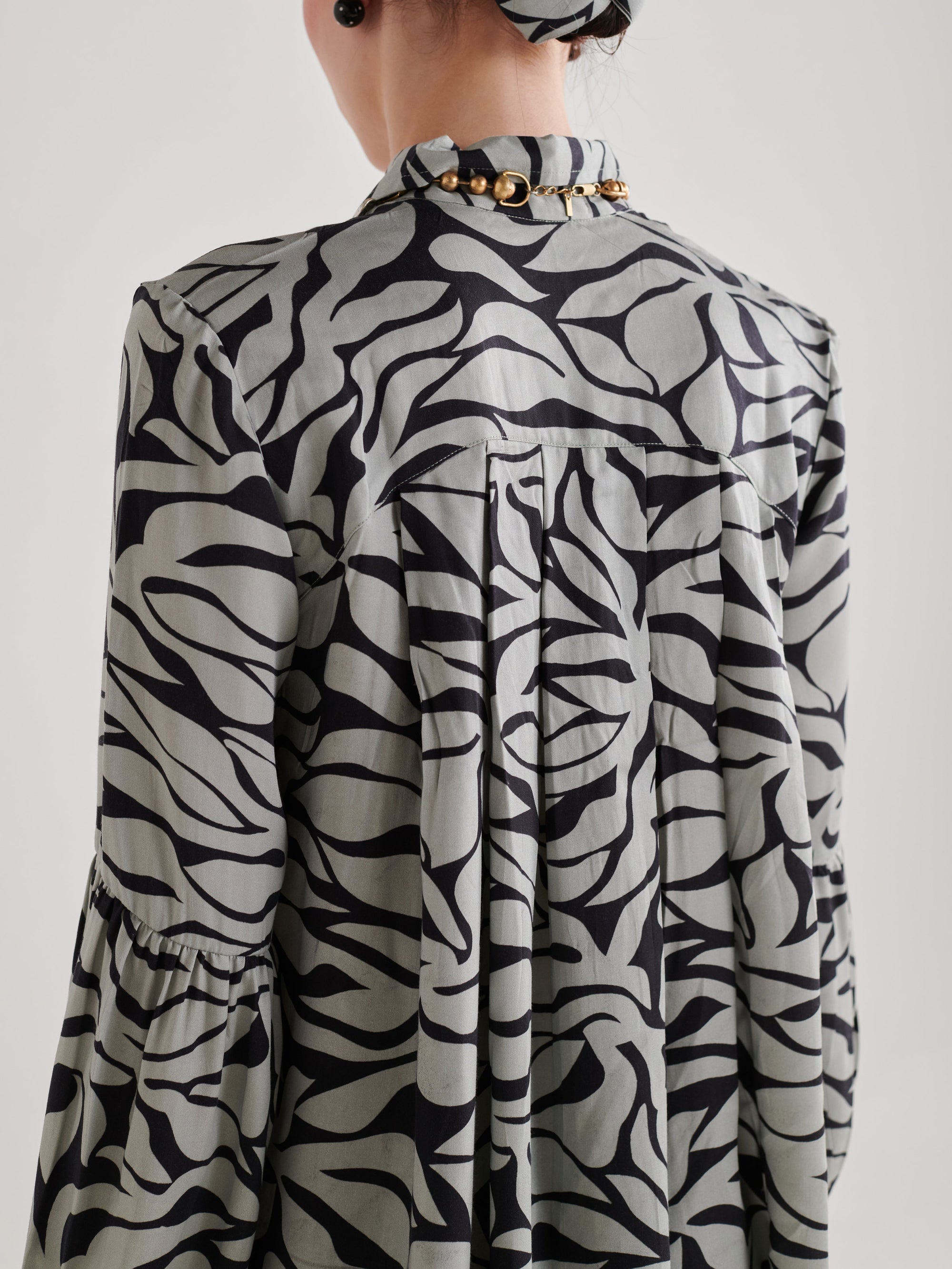 Black Leaf Abstract Shirt