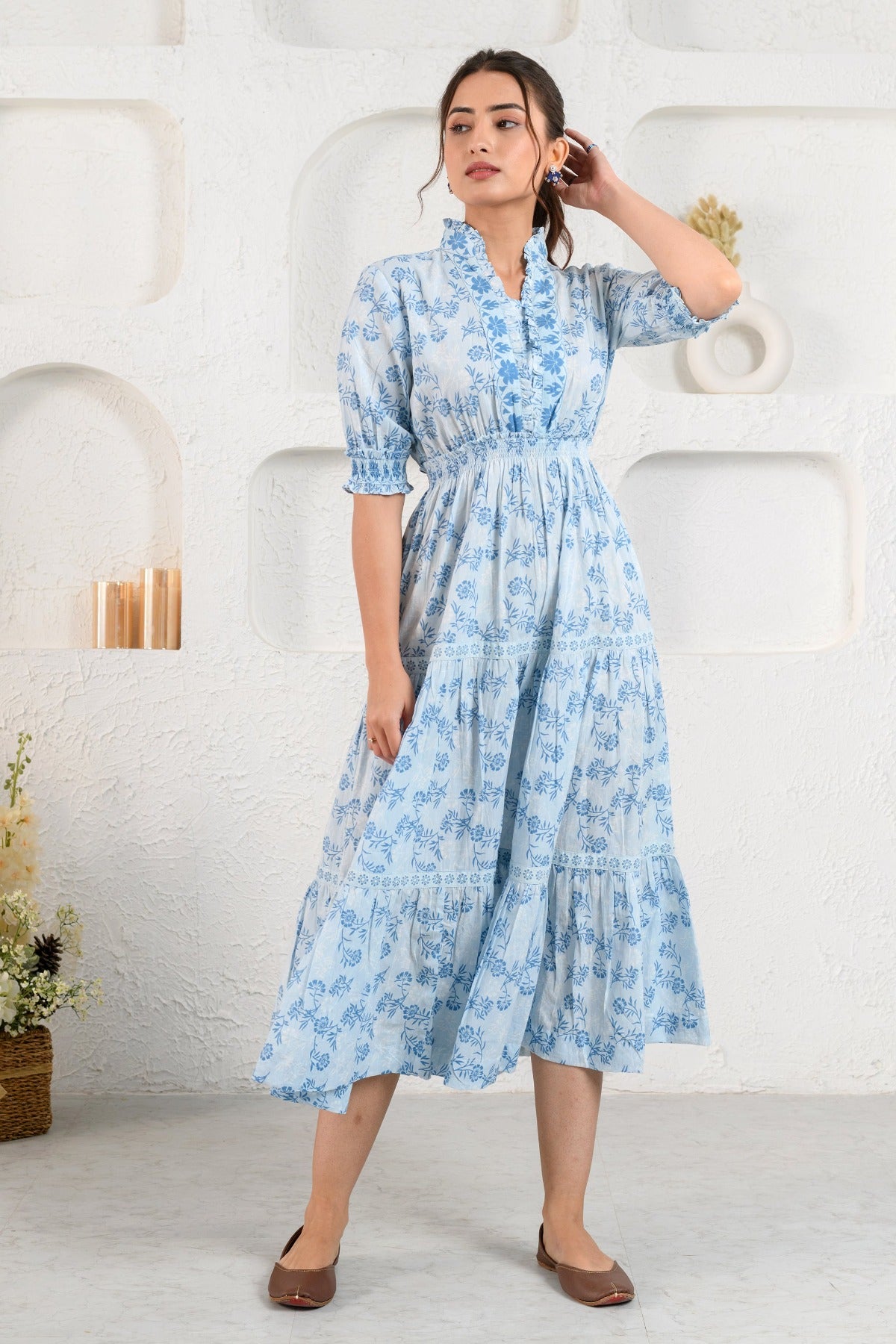 Blue Day Frill Dress