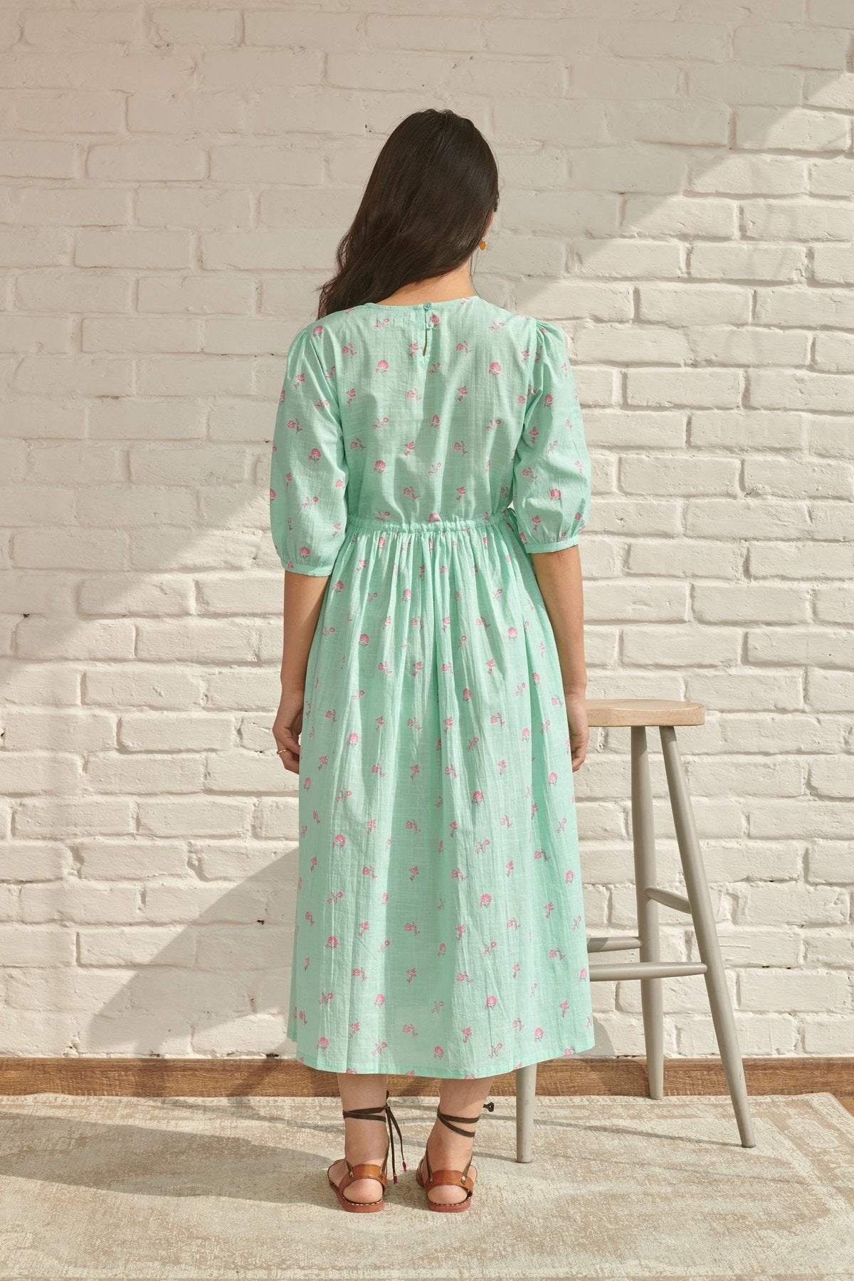 Blue Aster Midi Dress