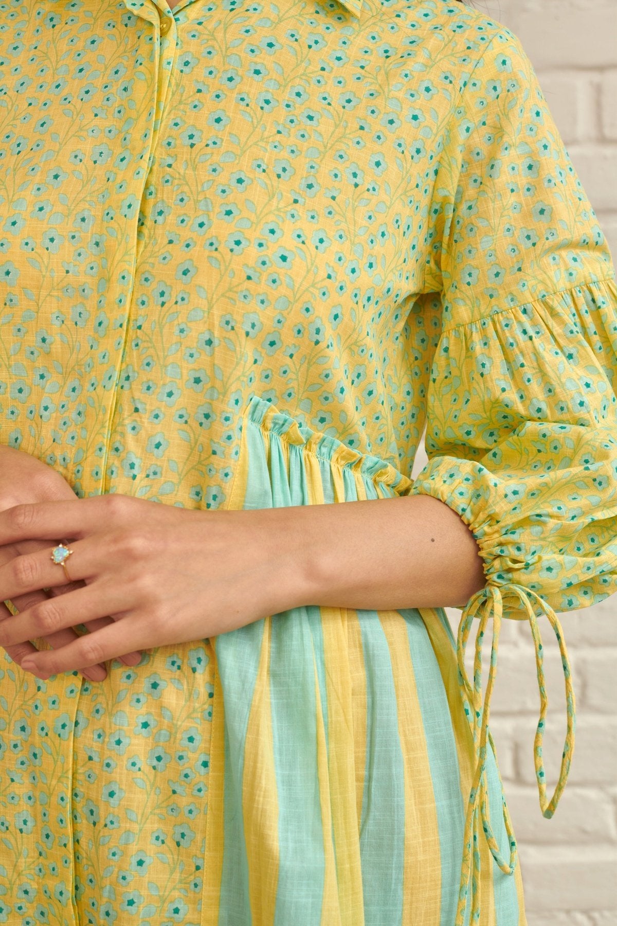 Yellow Daisy Midi Dress