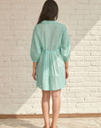 Blue Blossom Short Dress