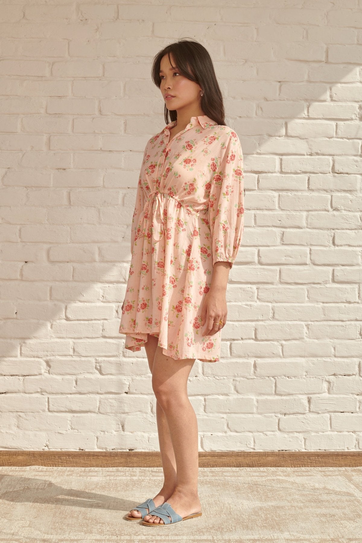 Peach Blossom Short Dress