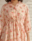 Peach Blossom Short Dress