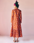 Orange Midi Dress