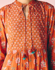 Orange Midi Dress