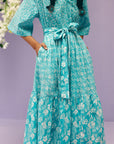 Blue Berry Long Dress