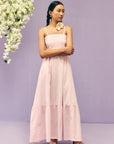 Lavender Strappy Long Dress