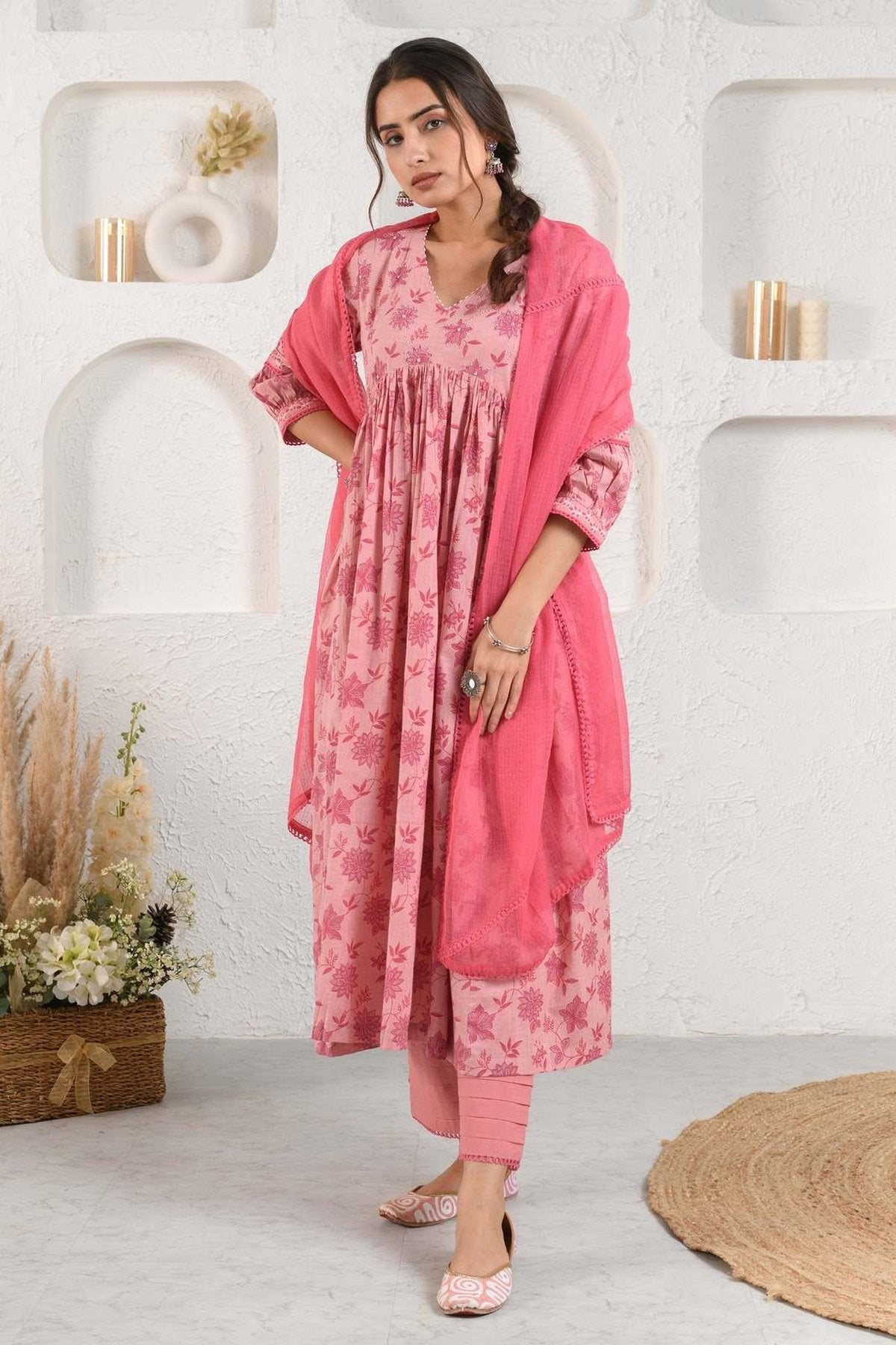 Pink Gulab Suit Set