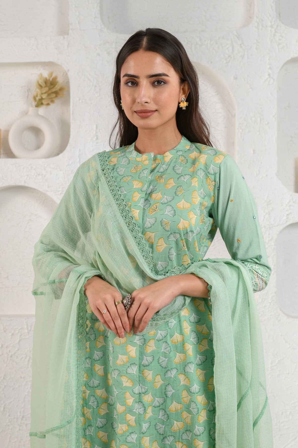 Green Gingko Suit Set