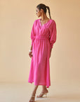 Pink Paisley Smocked Dress