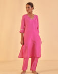 Pink Paisley Suit Set