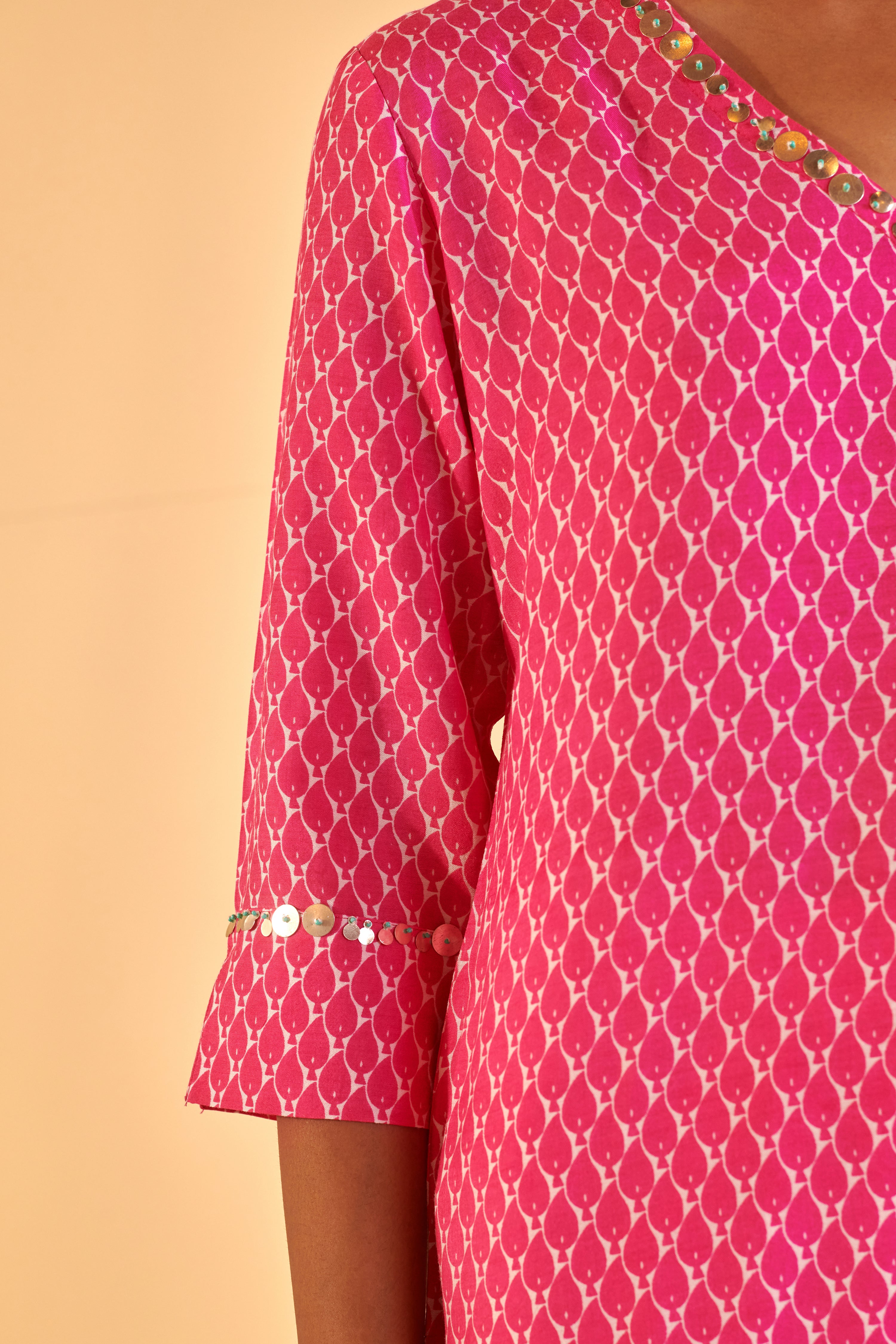 Pink Paisley Suit Set