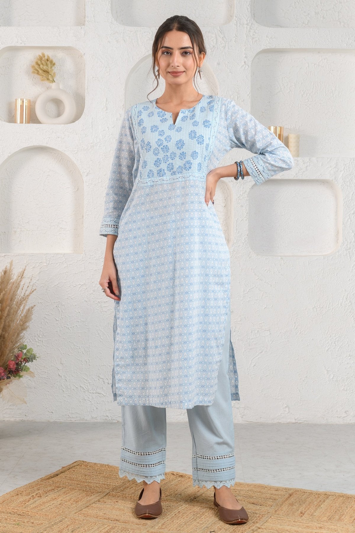 Blue Marigold Suit Set