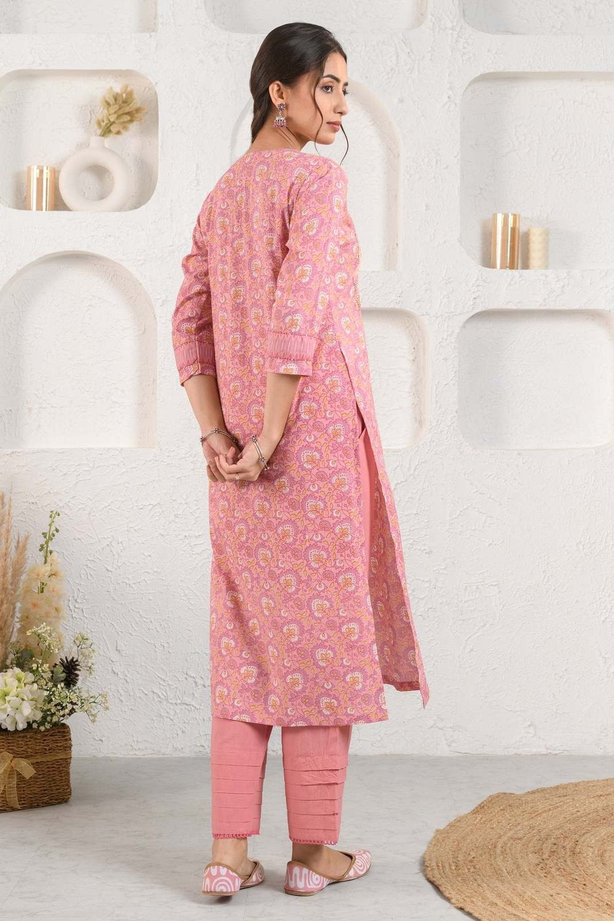 Pink summer kurta