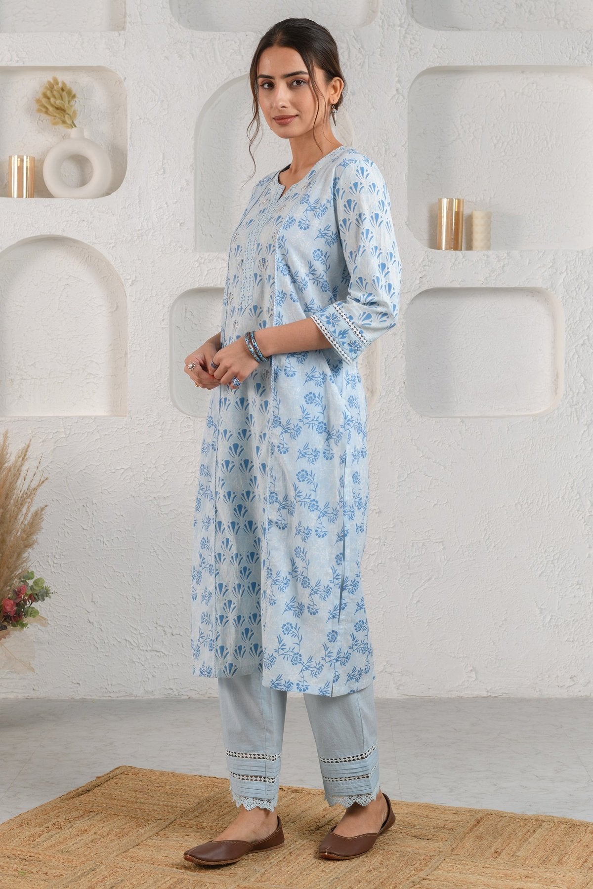 Blue Tulip Sequins Kurta