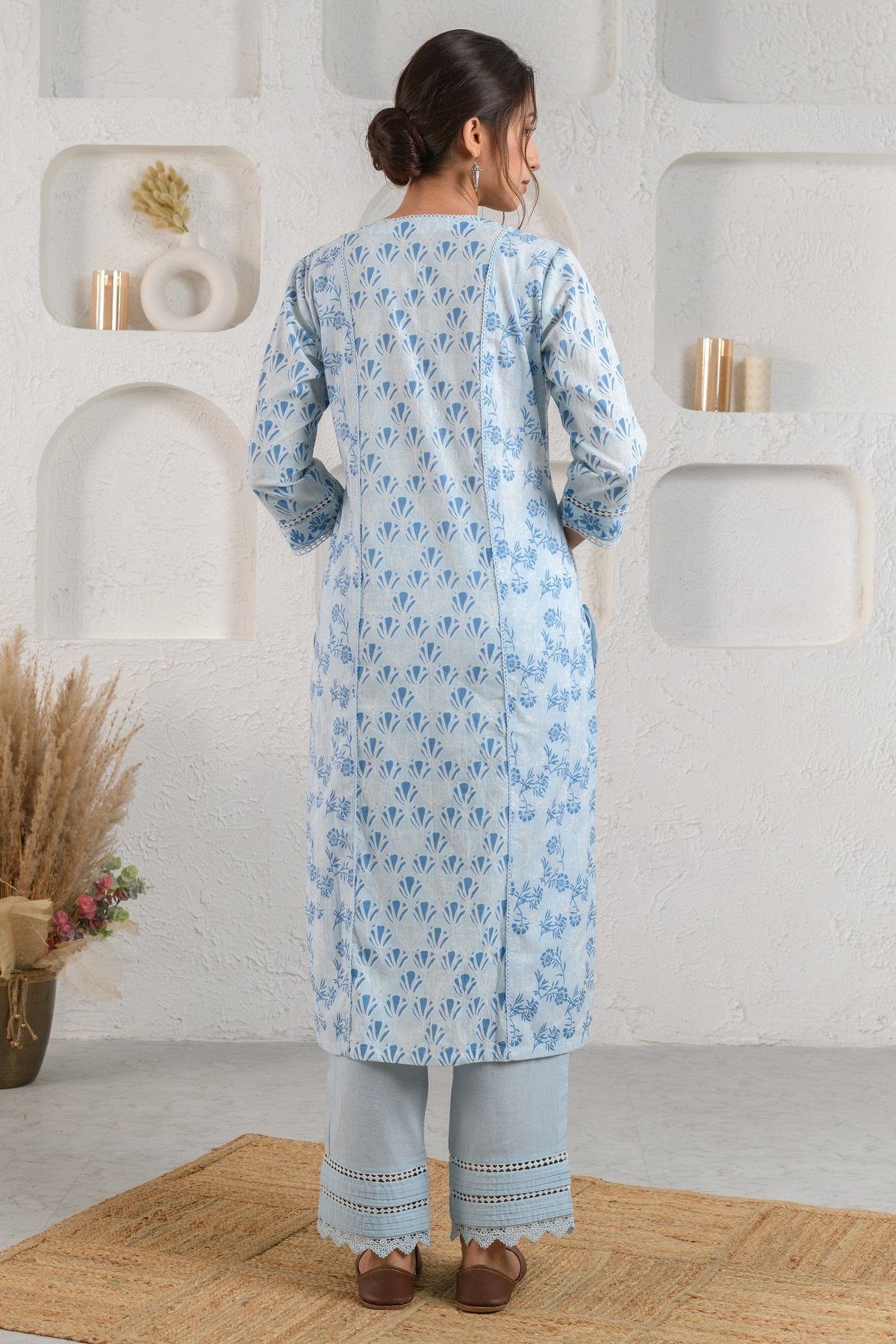 Blue Tulip Sequins Kurta