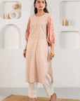 Peach Boho Kurta