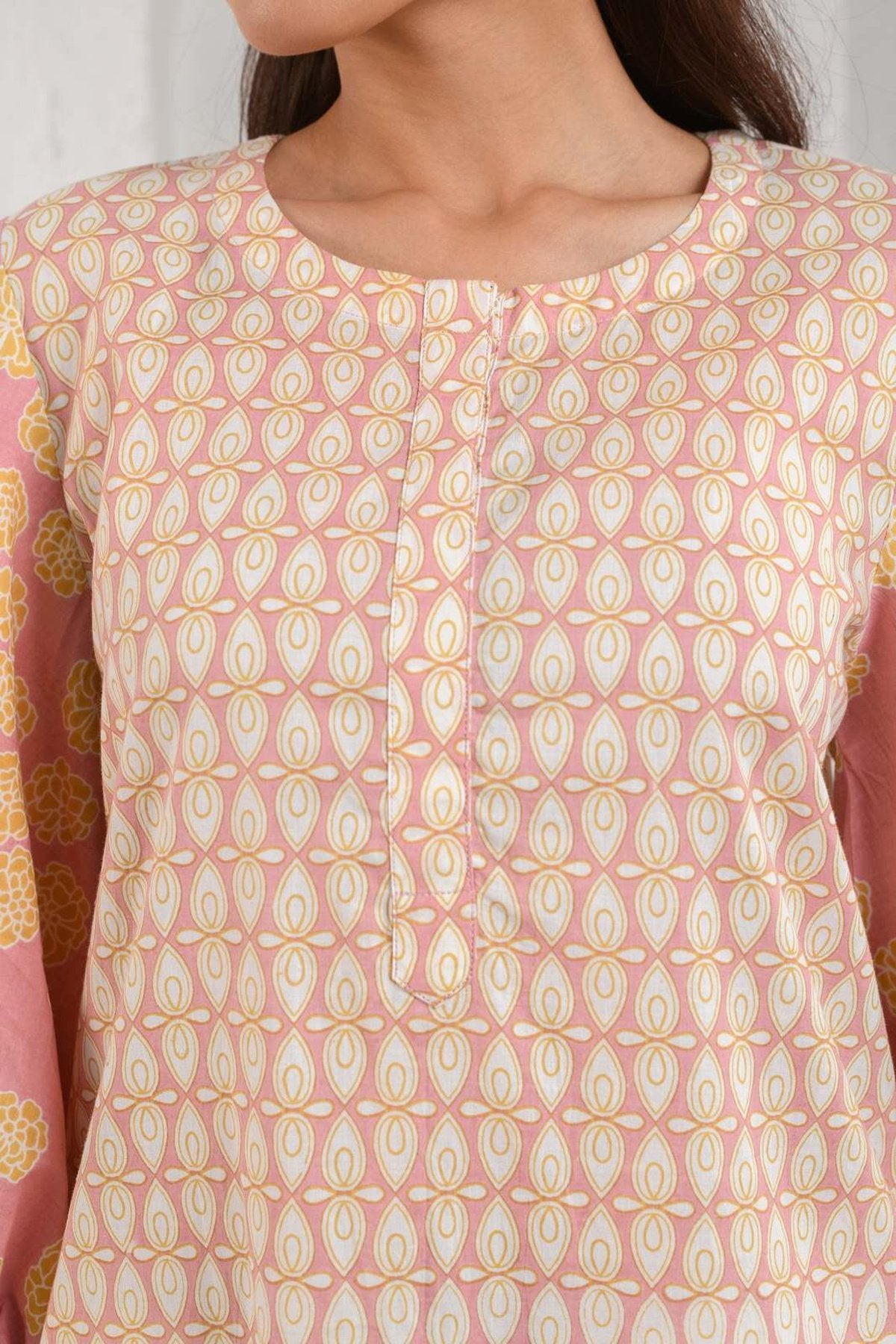 Peach Boho Kurta