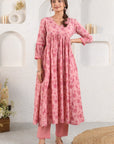 Pink Gulab Kurta