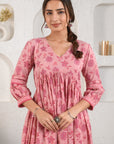 Pink Gulab Kurta