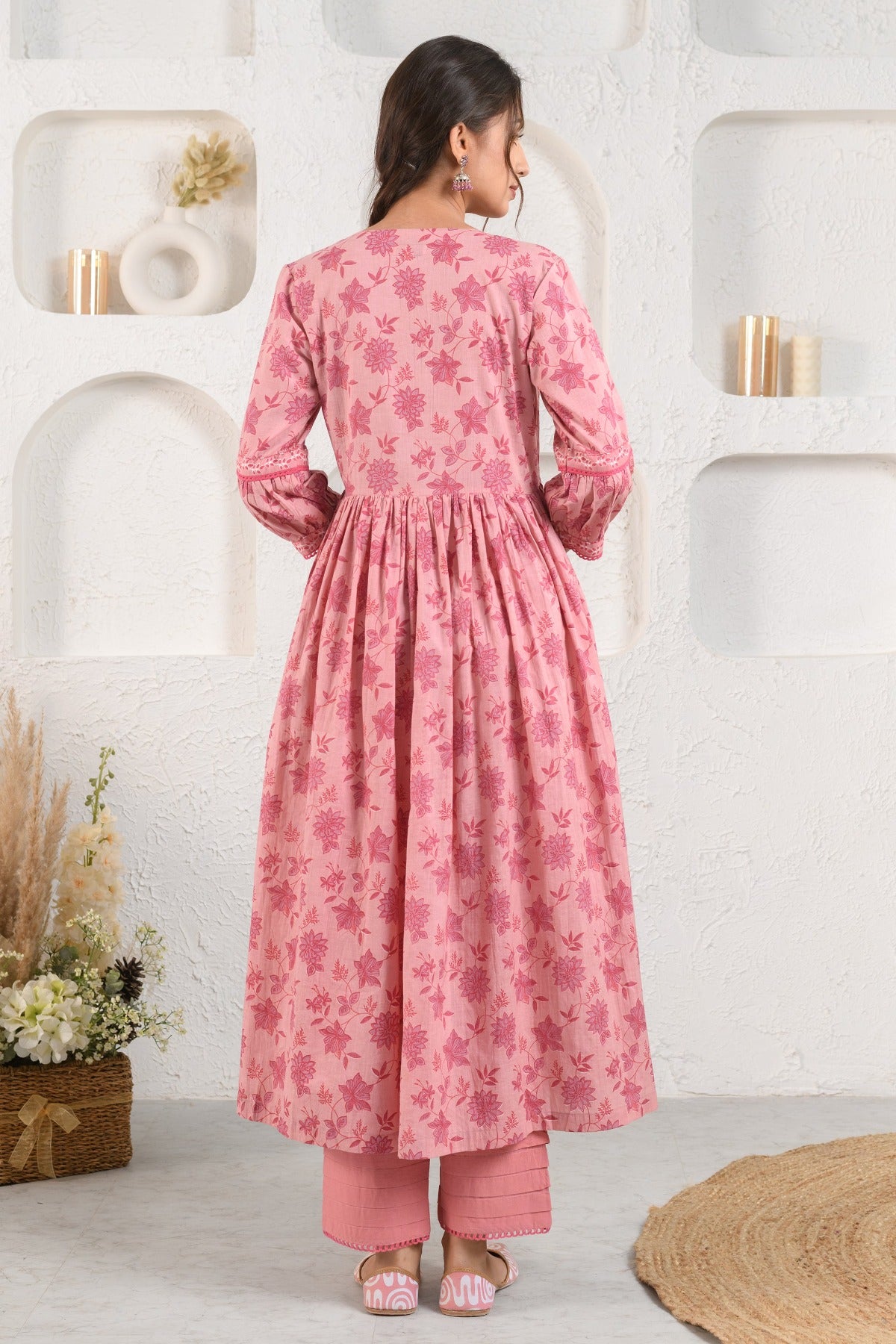 Pink Gulab Kurta