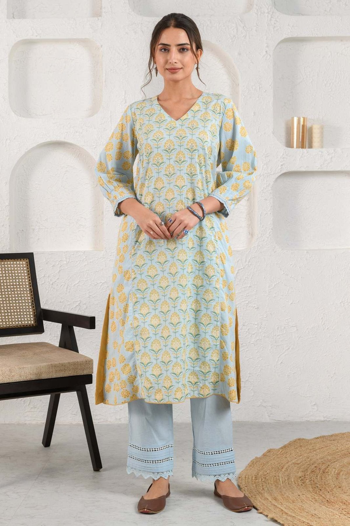 Blue Summer Kurta