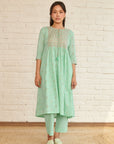 Blue Peony Kurta