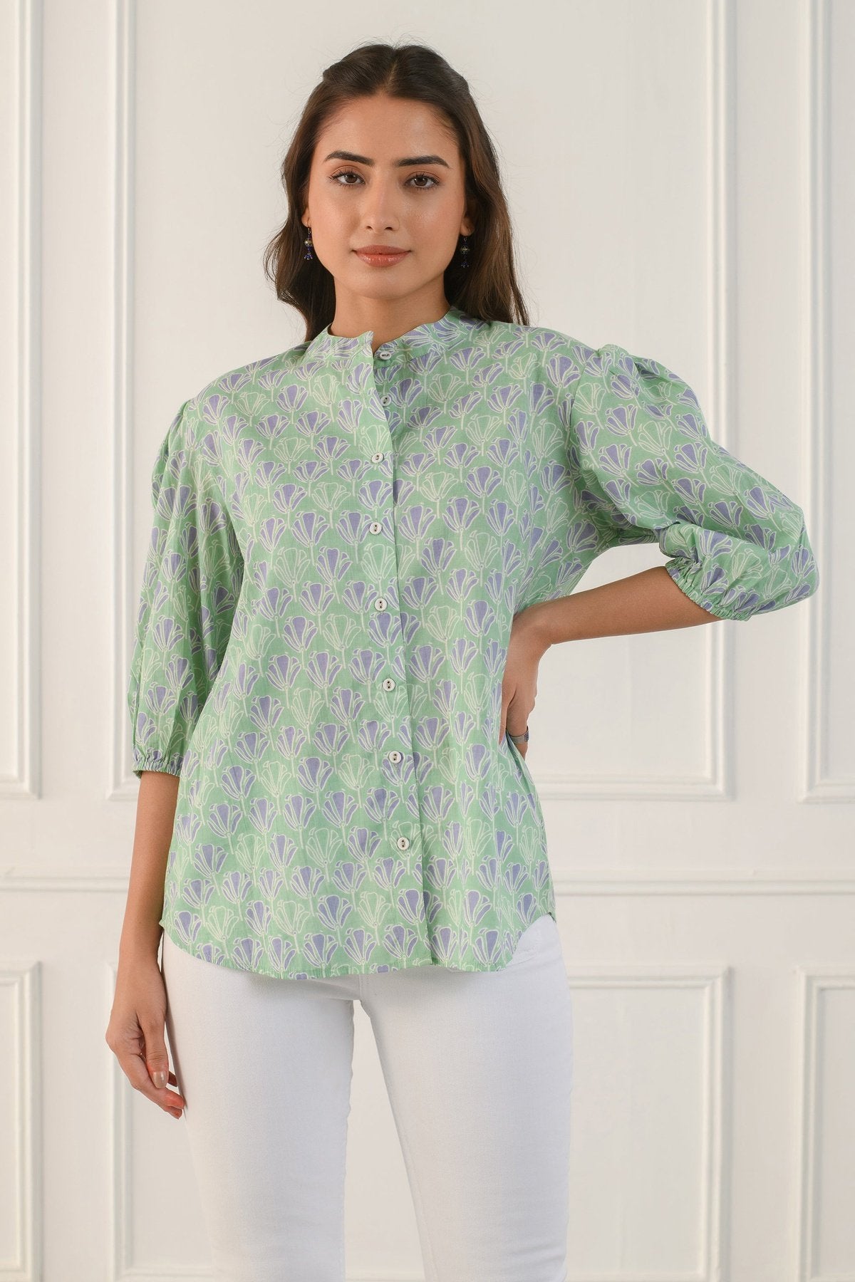 Green Tulip Shirt