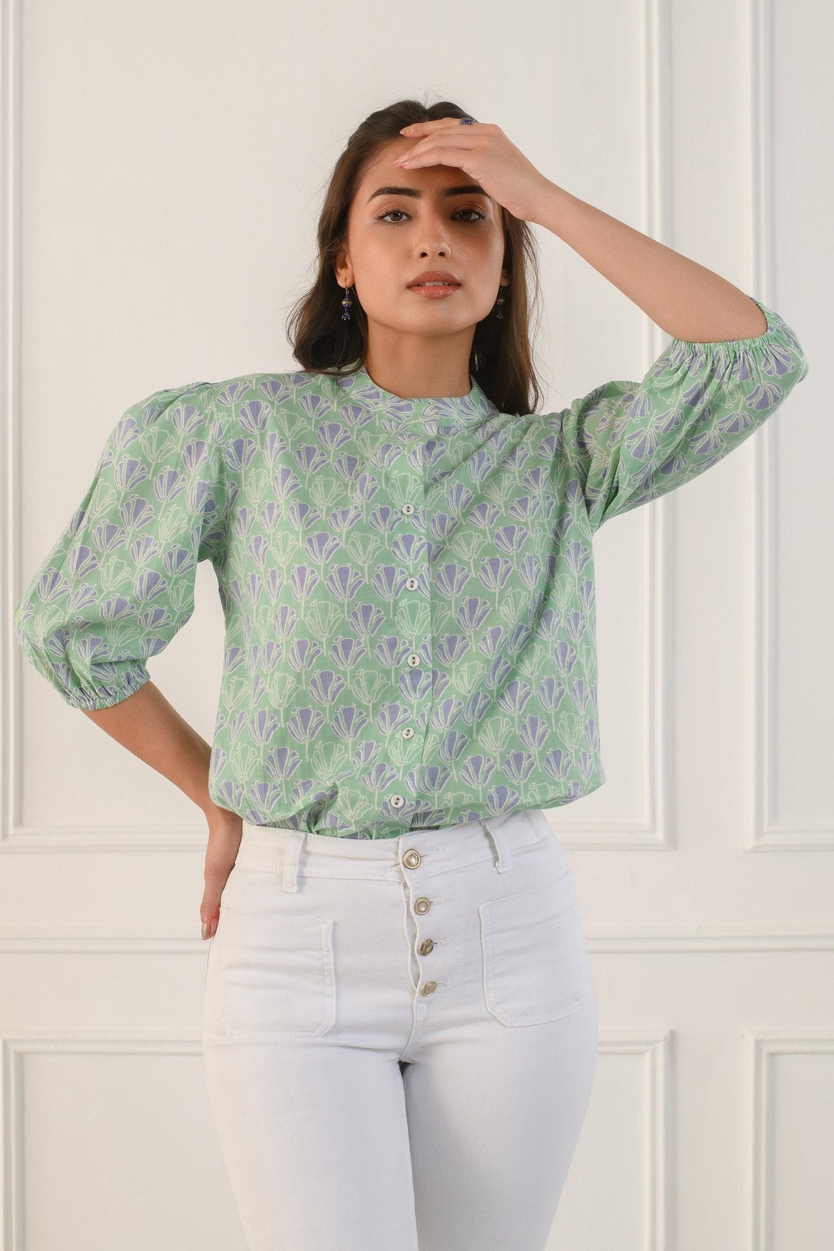 Green Tulip Shirt