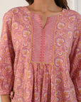 Pink Gathered Shirt