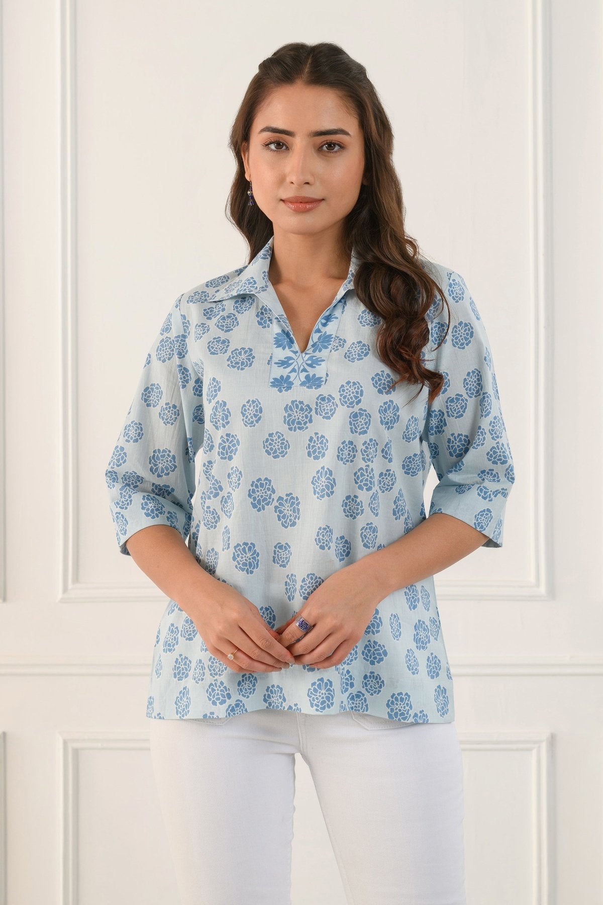 Blue Marigold Shirt